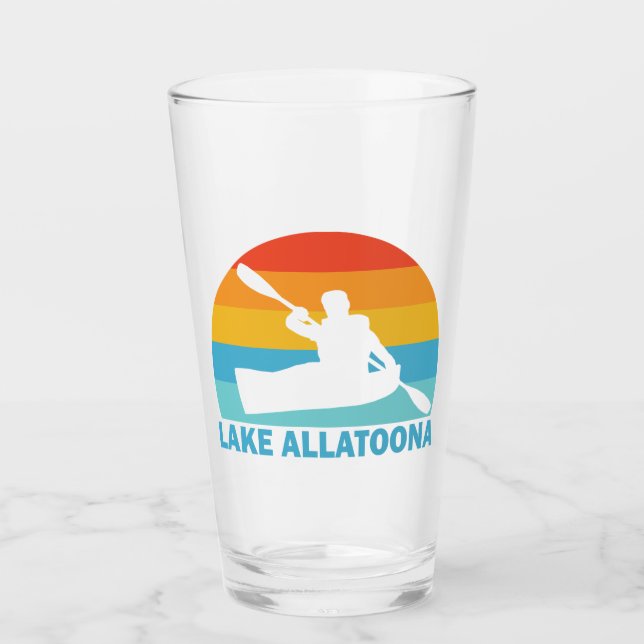 Lake Allatoona Georgia Kayak Glas (Vorderseite)