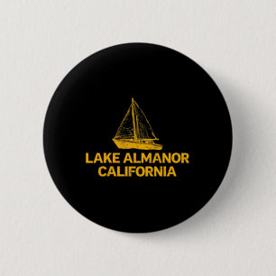 Lake Almanor California Outdoors Vintage Vorder- u Button