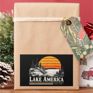 Lake America 2026 Jahrgang Rechteckiger Aufkleber