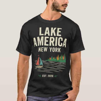 Lake America New York Eröff. 2026 Vintage Große Se T-Shirt