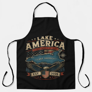 Lake America USA Zuvor Lustig Patriotisch Schürze