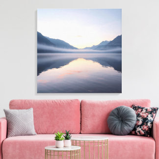 Lake and Mountain Scenic Landscape Wall Art Leinwanddruck