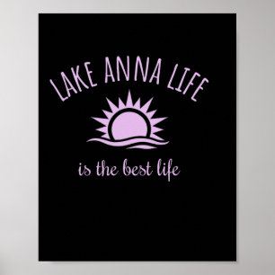 Lake Anna Leben ist am besten Virginia Bootfahren  Poster