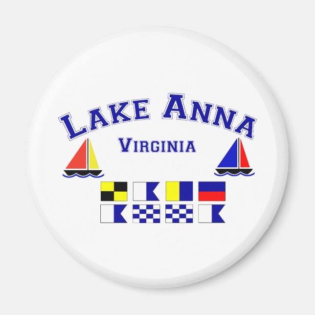 Lake Anna VA Signalflags Magnet (Vorne)