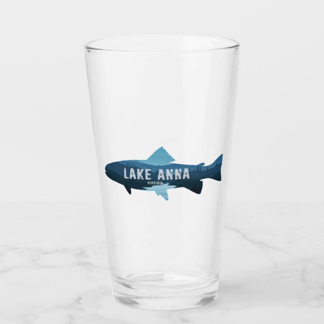 Lake Anna Virginia Fisch Glas (Vorderseite)