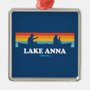 Lake Anna Virginia Kanu Ornament Aus Metall