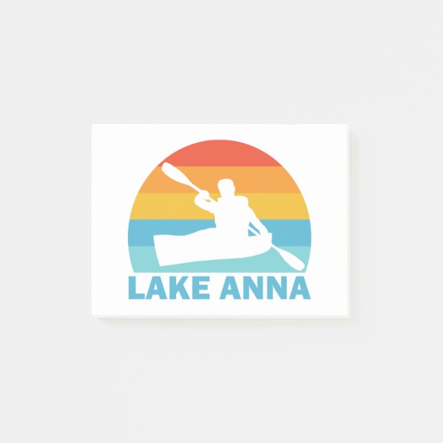 Lake Anna Virginia Kayak Post-it Klebezettel (Vorderseite)