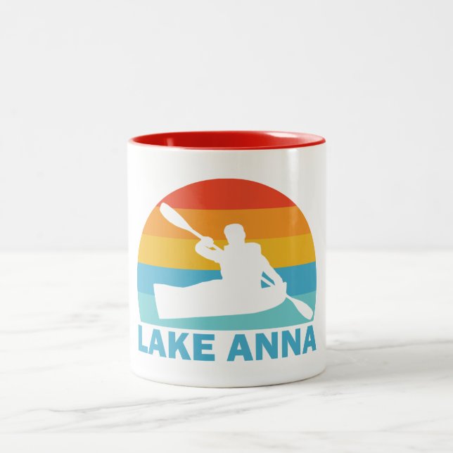 Lake Anna Virginia Kayak Zweifarbige Tasse (Mittel)