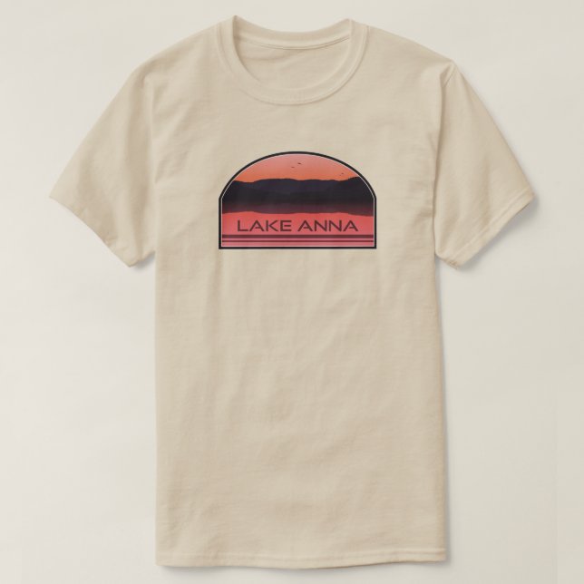 Lake Anna Virginia Red Sunrise T-Shirt (Design vorne)