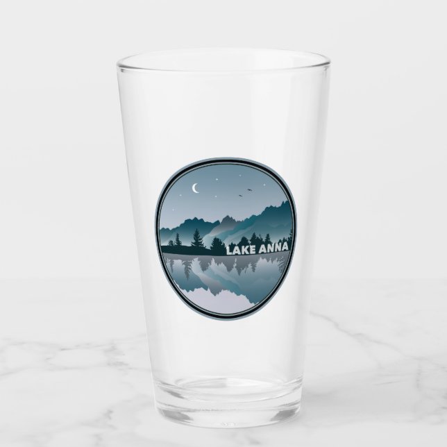 Lake Anna Virginia Reflection Glas (Vorderseite)