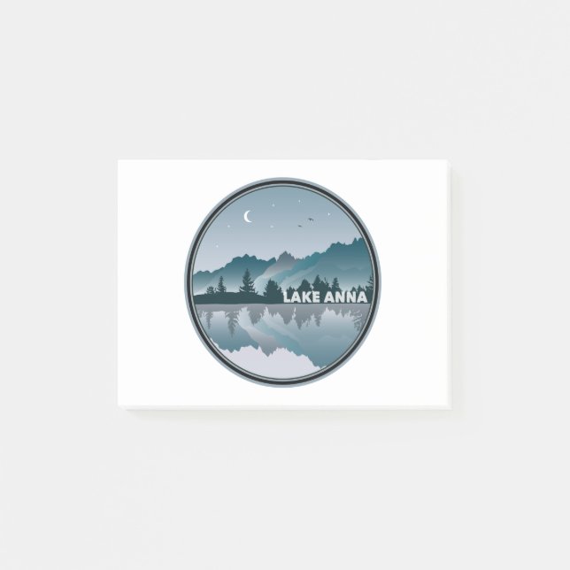 Lake Anna Virginia Reflection Post-it Klebezettel (Vorderseite)