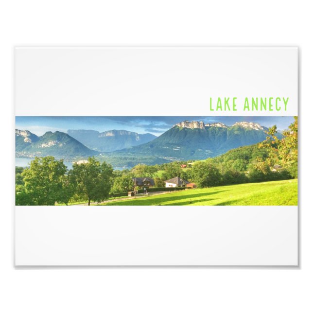 Lake Annecy Print Fotodruck (Vorne)