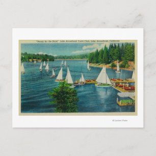 Lake Arrowhead, CA Yacht Club Racing Postkarte