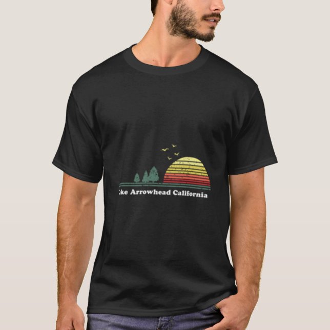 Lake Arrowhead California Print T-Shirt (Vorderseite)