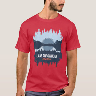 Lake Arrowhead Kalifornien See mit Berg und Kiefer T-Shirt