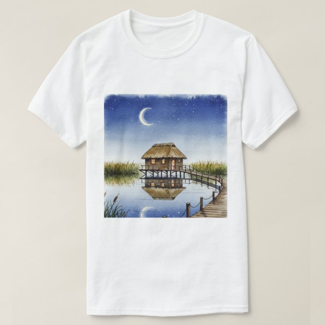Lake at night T-Shirt (Design vorne)