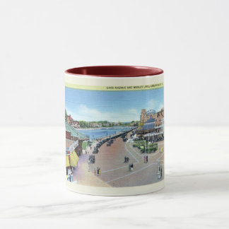 Lake Ave und Wesley Lake, Asbury Park NJ Vintag Tasse