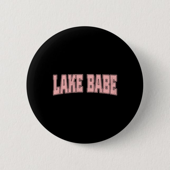 Lake Babe Life Sommerurlaub Strand  Button (Vorderseite)