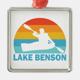 Lake Benson North Carolina Kajaking Ornament Aus Metall