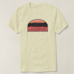 Lake Benson North Carolina Red Sunrise T-Shirt