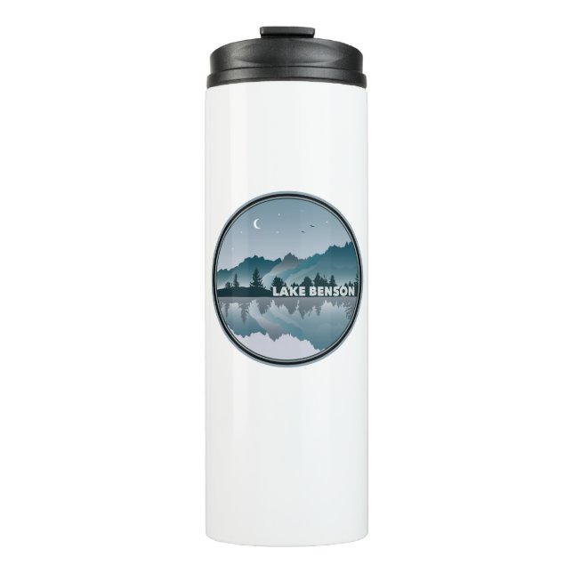 Lake Benson North Carolina Reflektion Thermosbecher (Vorderseite)