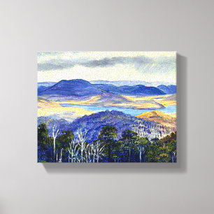 Lake Biwa, Japan, berühmtes Kunstwerk, Leinwanddruck