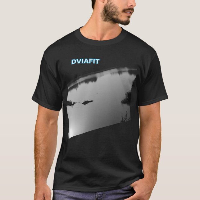 Lake black and white T-Shirt (Vorderseite)
