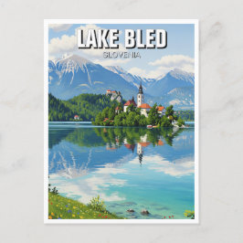 Lake Bled Slovenien Postkarte