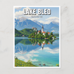 Lake Bled Slovenien Postkarte