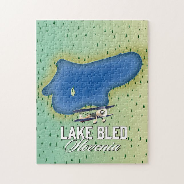 Lake Bled Slovenien Puzzle (Vertikal)