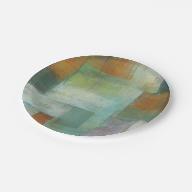 Lake Blue Essence II Pappteller (Schrägansicht)