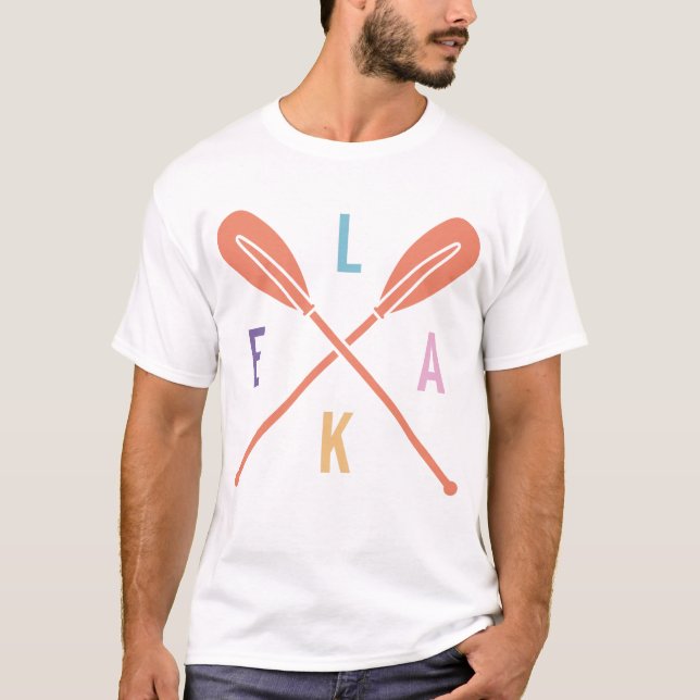 Lake Boat Paddles T-Shirt (Vorderseite)