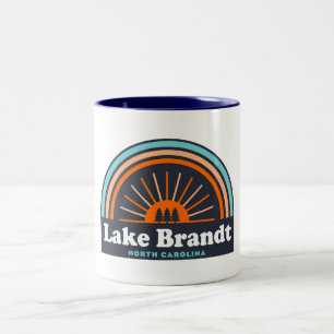 Lake Brandt North Carolina Rainbow Zweifarbige Tasse