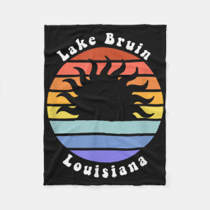 Lake Bruin Louisiana La Sunrise Urlaubs-Souvenir Fleecedecke