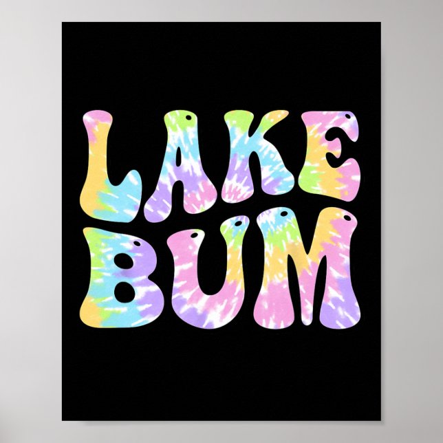 Lake Bum Summer Fishing Boating Sailing Boat Women Poster (Vorne)