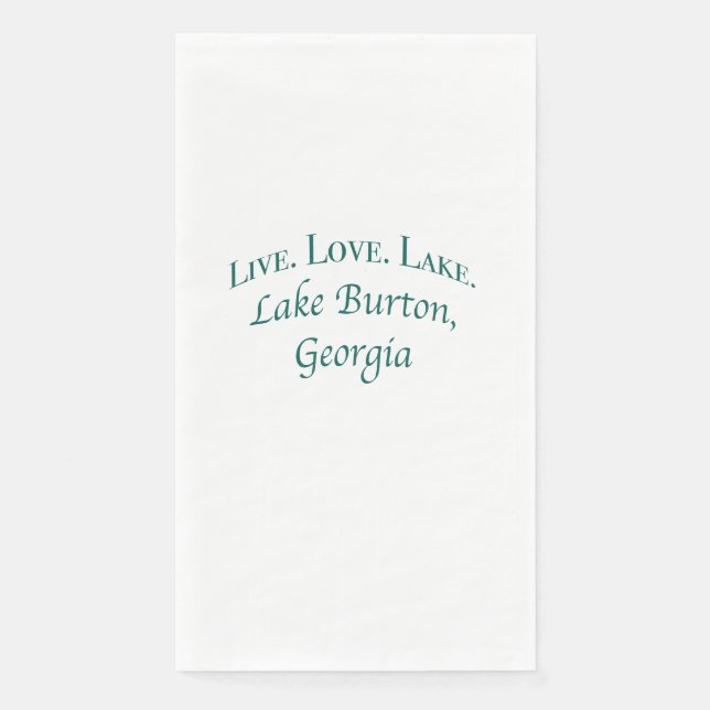 Lake Burton Paper Napkin Serviette (Vorderseite)