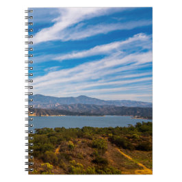 Lake Cachuma Panorama Santa Ynez Mountain Photo Notizblock