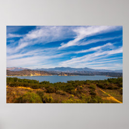 Lake Cachuma Panorama Santa Ynez Mountain Photo Poster