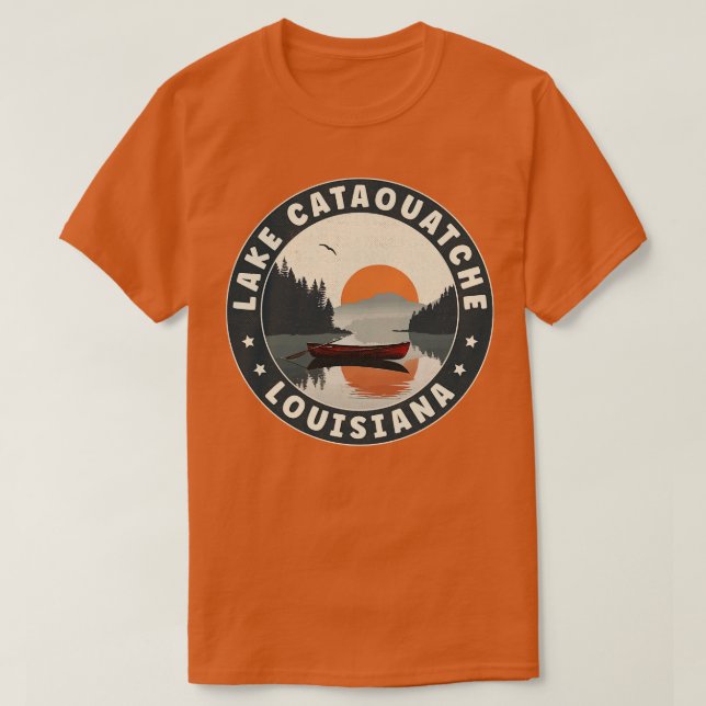 Lake Cataouatche Louisiana Sunset TShirt (Design vorne)