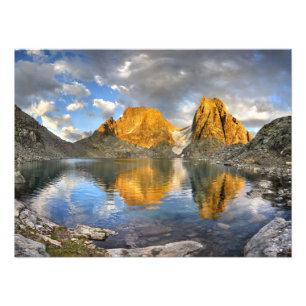 Lake Catherine Banner Ritter Sunset - Sierra - Sie Fotodruck