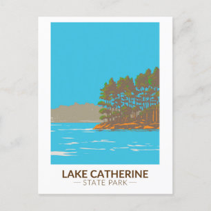 Lake Catherine Staat Park Arkansas Vintag Postkarte