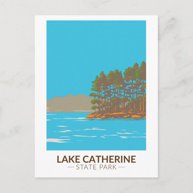 Lake Catherine Staat Park Arkansas Vintag Postkarte (Vorderseite)