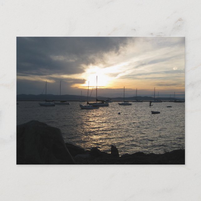 Lake Champlain at Sunset Postkarte (Vorderseite)