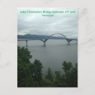 Lake Champlain Bridge Zwischen NY und VT Postkarte