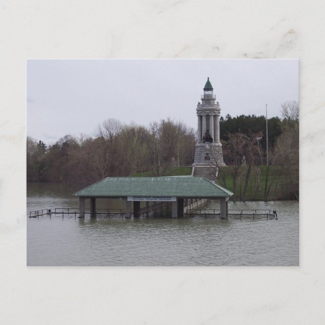 Lake Champlain Flooding Postkarte (Vorderseite)