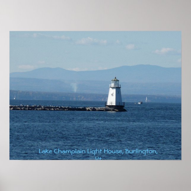 Lake Champlain Light House, Burlington, Vt Poster (Vorne)
