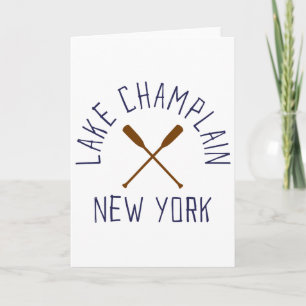Lake Champlain New York im Freien Vintage Karte