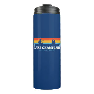 Lake Champlain New York Vermont Canoe Thermosbecher