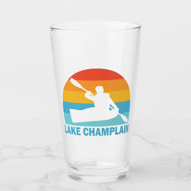 Lake Champlain New York Vermont Kayak Glas (Vorderseite)