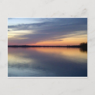 Lake Champlain Sonnenuntergang von Alburgh, VT Postkarte